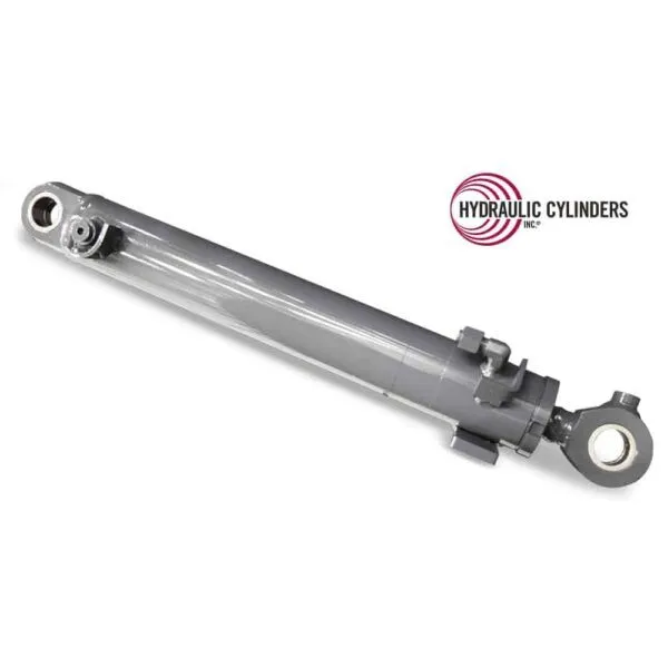 Replacement hydraulic blade angle cylinder for Kubota KX121-3, KX121-3S, KX121-3ST, KX91-3S2, and U35-S2 excavators; replaces OEM RD118-74702. Replacement hydraulic blade angle cylinder for Kubota KX121-3 series excavators, replaces OEM RD118-74702.