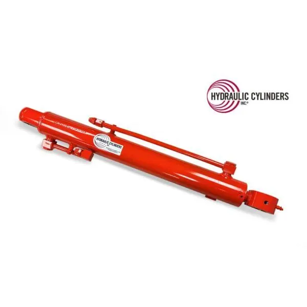 Replacement hydraulic boom cylinder for Kubota KX71-3 and KX71-3S excavators; aftermarket replacement for OEM RC348-67500. Replacement Hydraulic Boom Cylinder Kubota KX71-3 and KX71-3S, replaces OEM RC348-67500.