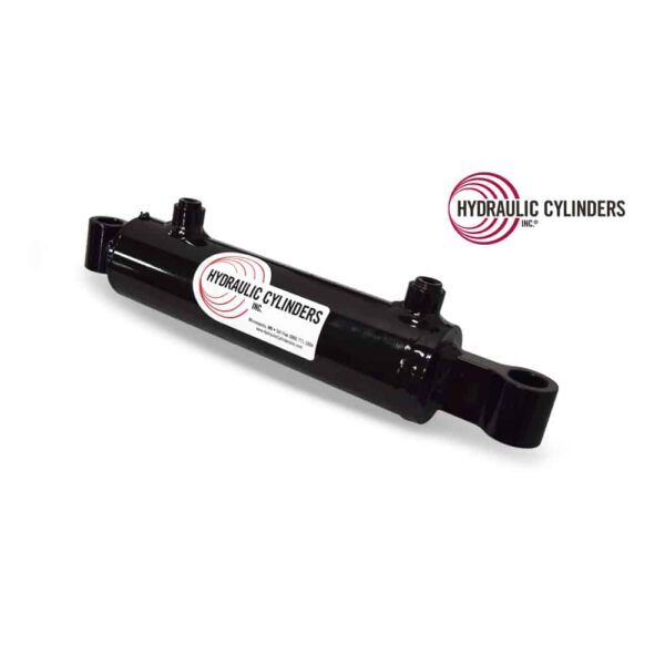 Replacement hydraulic blade angle cylinder for Kubota B, BX, L, F, and RTV models; aftermarket match for OEM part number 77700-08404. Replacement hydraulic blade angle cylinder for Kubota front blade and utility attachments, fits B and BX series, replaces OEM 77700-08404.
