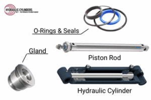 hydraulic cylinder, gland, piston rod, o-ring, seal from hydraulic cylinders inc.