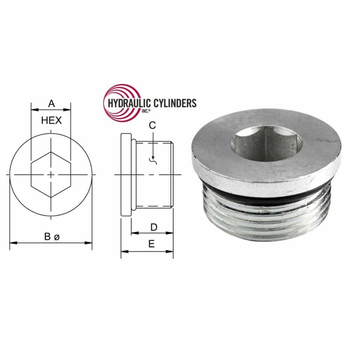 Spina Boss O-ring Maschio #16 AF 6409-16 - Filetto 1-5/16-12 Per Raccordi Idraulici