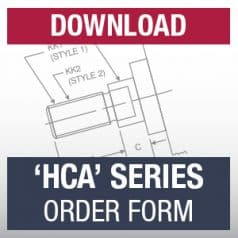 HCA Standard NFPA Series Order Form
