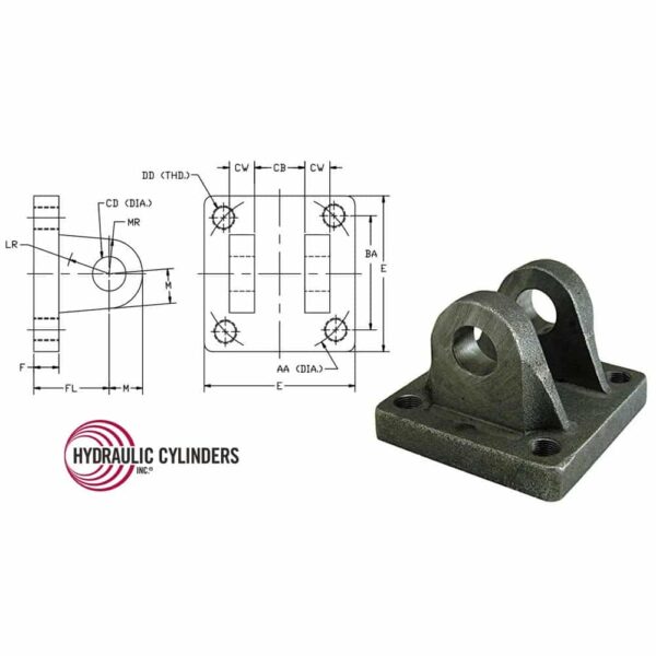 Clevis Bracket, 3/4"