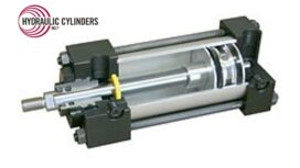 hydraulic cylinder within machine component