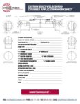 Custom Built Welded Rod Hydraulic Cylinder Worksheet