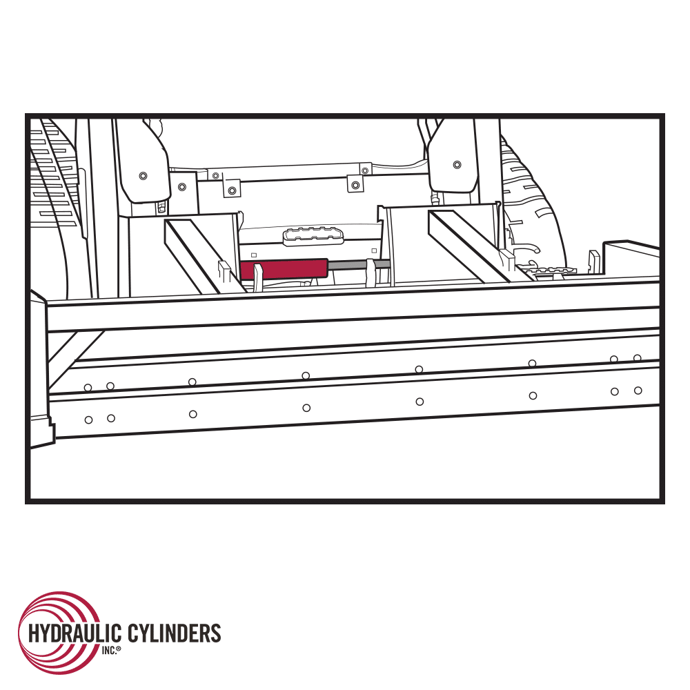 Replacement Hydraulic Quick Hitch Cylinders for Kubota YW663