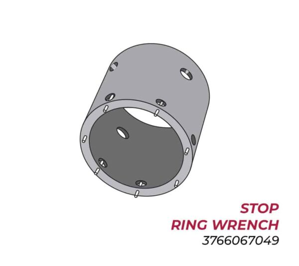 Stop Ring Wrench - Slides Over 4.75" Sleeve Into 5.75" Sleeve - 3766067049