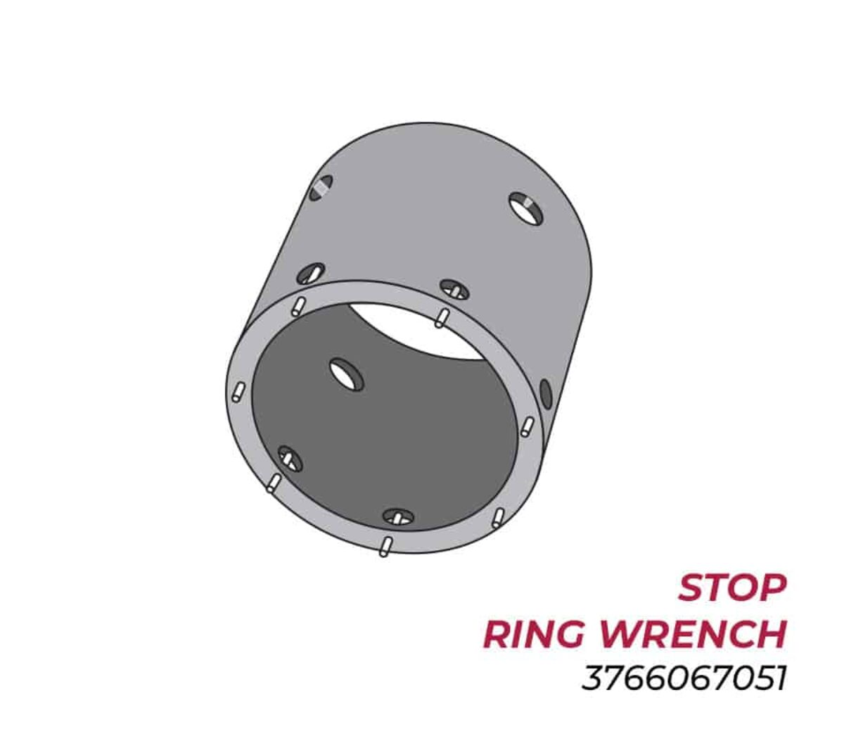 3766067051 - Stop Ring Wrench - Slides Over 6.75 