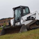 Bobcat being operated outside