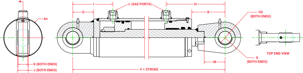 900 Series Cylinder Diagram