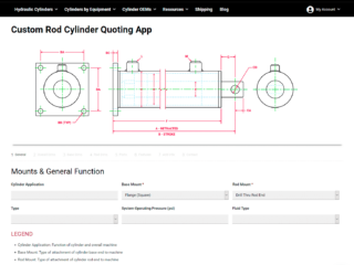 Custom Rod Cylinder Quoting App