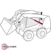 Replacement Hydraulic Boom Arm Lift Cylinder for Bobcat (PN: 7203494) Skid Steer Models S750, S770, T750, T770, A770