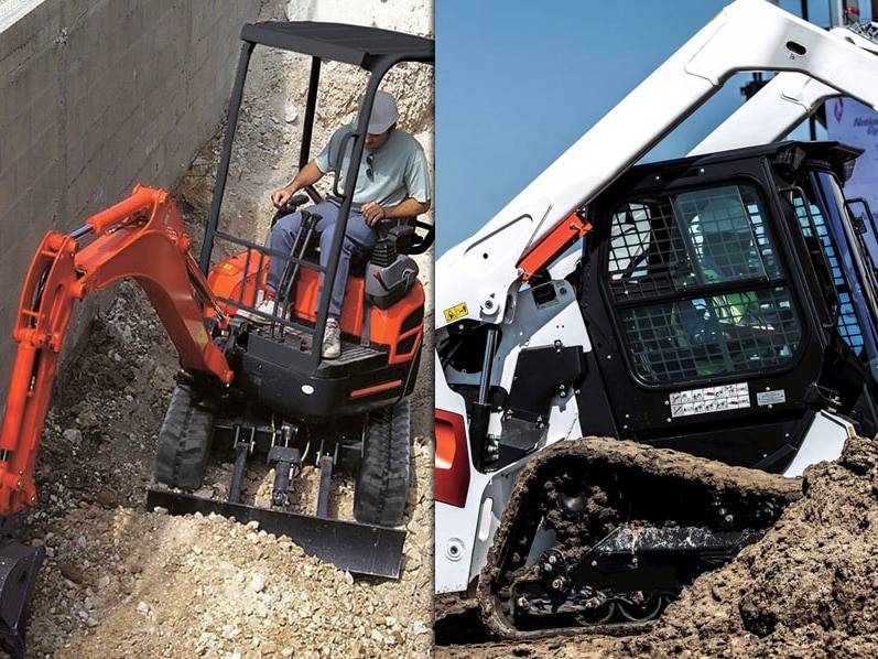 bobcat and kubota skid steers