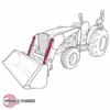 Replaces Kubota L4400H Bucket Tilt Cylinder