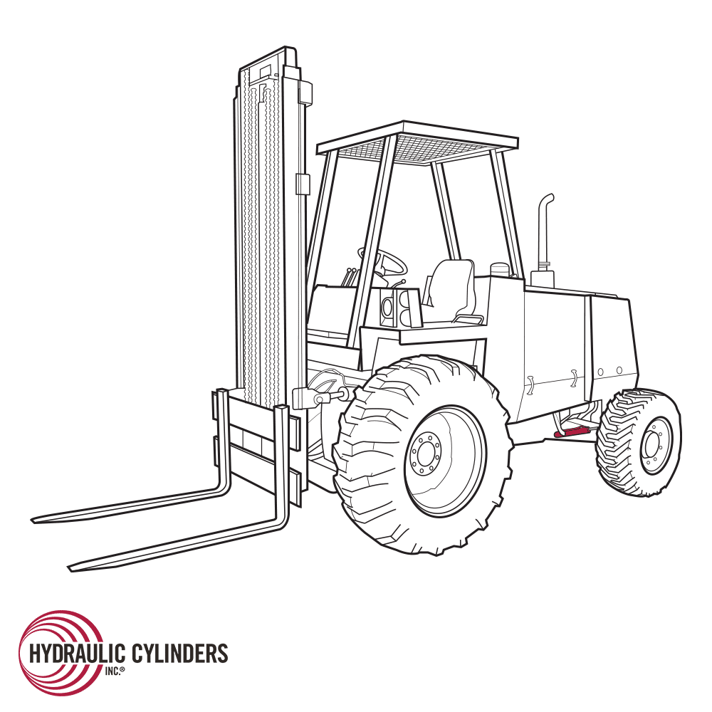 hanachanER/C 5・6 180012 POWER STEERING CYLINDER CLARK C500 FORKLIFT | eBay