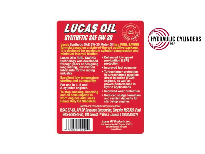 18005 - Lucas Oil Synthetic SAE 5W-30 API SP/Dexos Motor Oil, 6