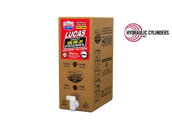 Lucas Oil Synthetic SAE 0W-20 API SN Plus/Dexos Motor Oil, 6 Gallon Box