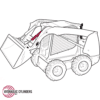 Replacement Hydraulic LH Bucket Tilt Dump Cylinder for Bobcat (PN: 6811614) Skid Steer Models 873, 883