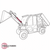 Replacement Hydraulic Bucket Tilt Cylinder for Bobcat (PN: 7103138) Utility Work Machine Model 5600
