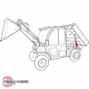 Replacement Bobcat UW56 Toolcat Dump Box Lift Cylinder