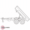 Telescopic dump trailer
