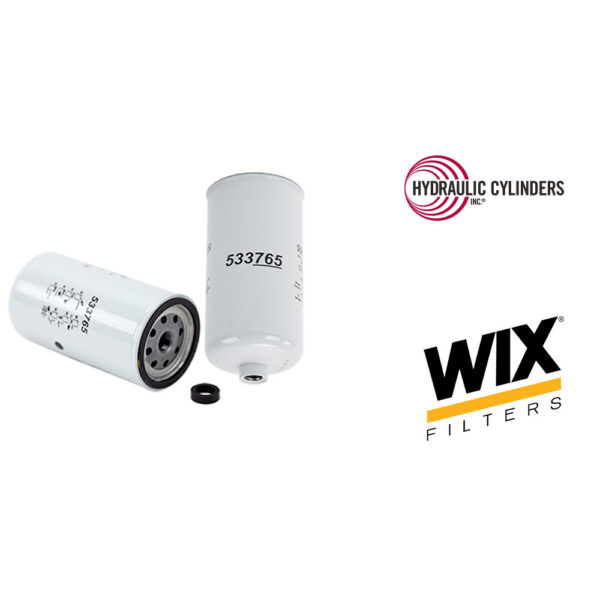WIX 33765 Spin-On Fuel/Water Separator Filter | M16x1.5 Thread, 5 Micron