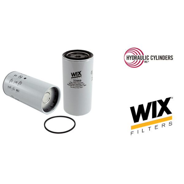 WIX 33969 Spin On Fuel Water Separator w/ Open End Bottom | 7/8-14 Thread, 10 Micron